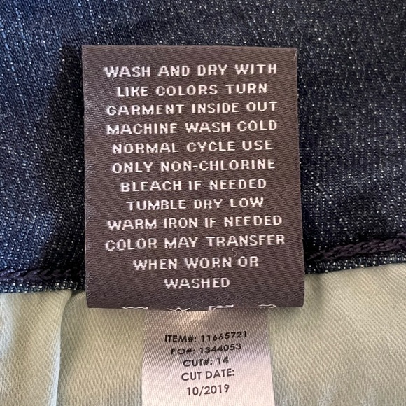 Women's TORRID PREMIUM DENIM MINI SKIRT Double button stretch slit size 20 - Picture 9 of 9